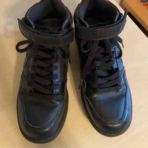 Boys’ Nike Black Leather High Tops